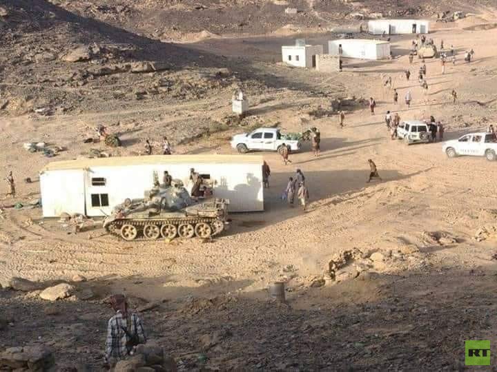 قوات النخبة الشبوانية بعد سيطرتها على تبة الارسال
